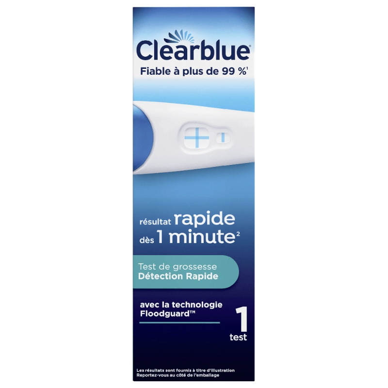 Clearblue Test de Grossesse Détection Rapide - 1 unité 