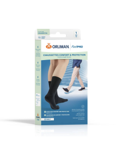 CHAUSSETT DIAB FEETPAD NOIR T2 2
