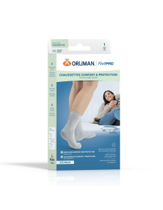 CHAUSSETT DIAB FEETPAD GRIS T2 2