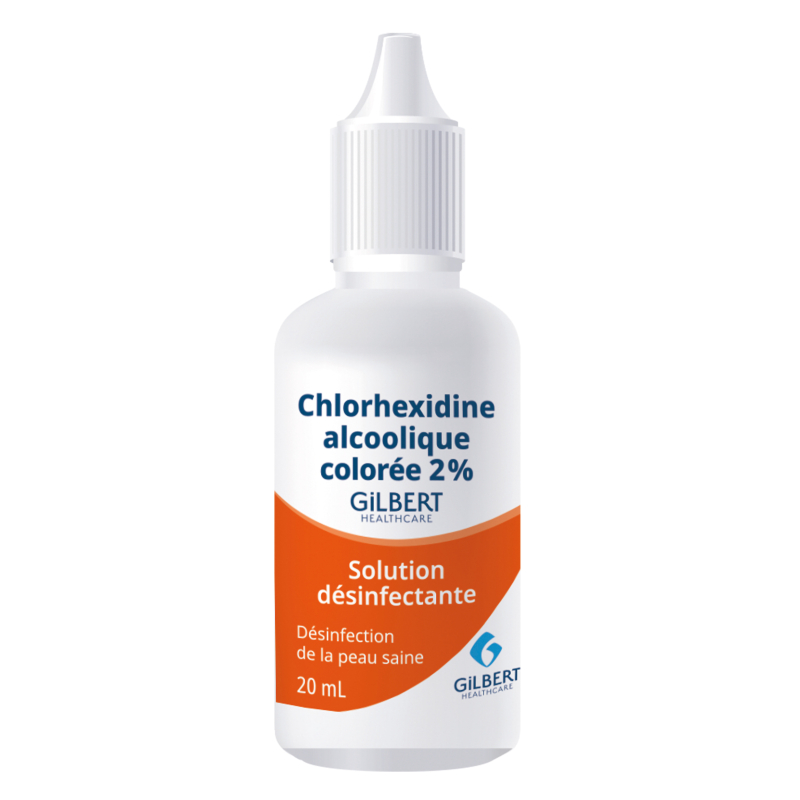 CHLOREXIDINE 2% FLACON 20ML COLOREE