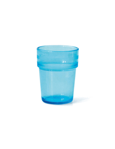 GOBELET 16CL BLEU TRANSPARENT