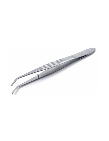 Pince Brucelle coudée S/G 13 cm