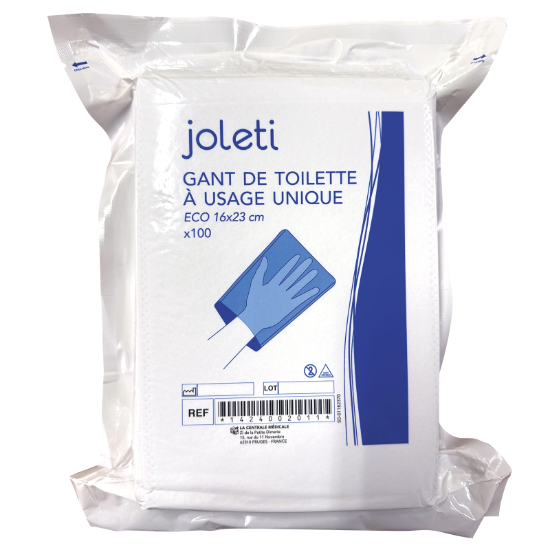 GANT TOILETTE MOLLETONNE BLANC JOLETI