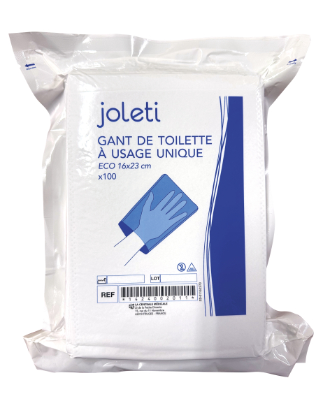 GANT TOILETTE MOLLETONNE BLANC JOLETI