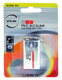 PILE ALCALINE 6LR61 9V