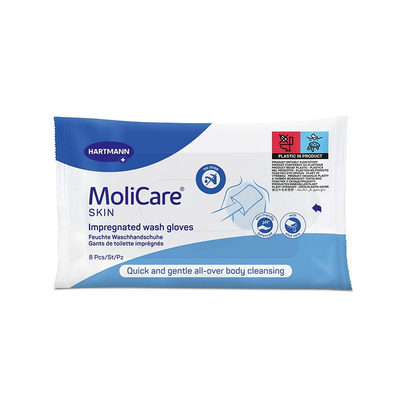 GANT TOILETTE IMPREGNE MOLICARE SKIN X8U