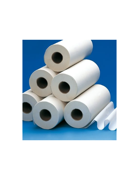 Rouleau demi - draps d'examen double épaisseur blanc 38cm x 25cm , rouleau de 150 formats, l'unité