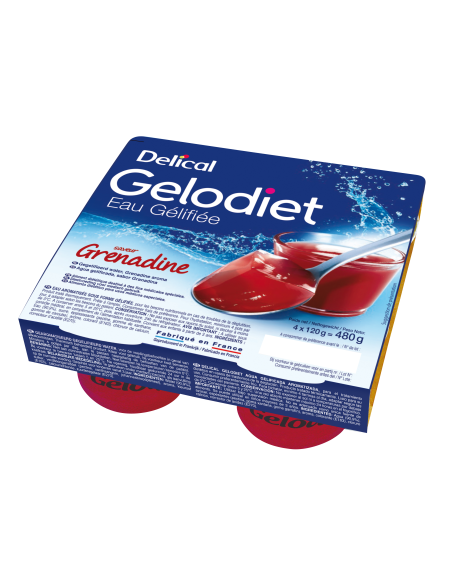Eau Gélifiée GELODIET Saveur Grenadine