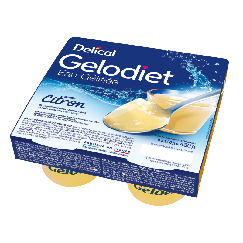Eau Gélifiée GELODIET Saveur Citron