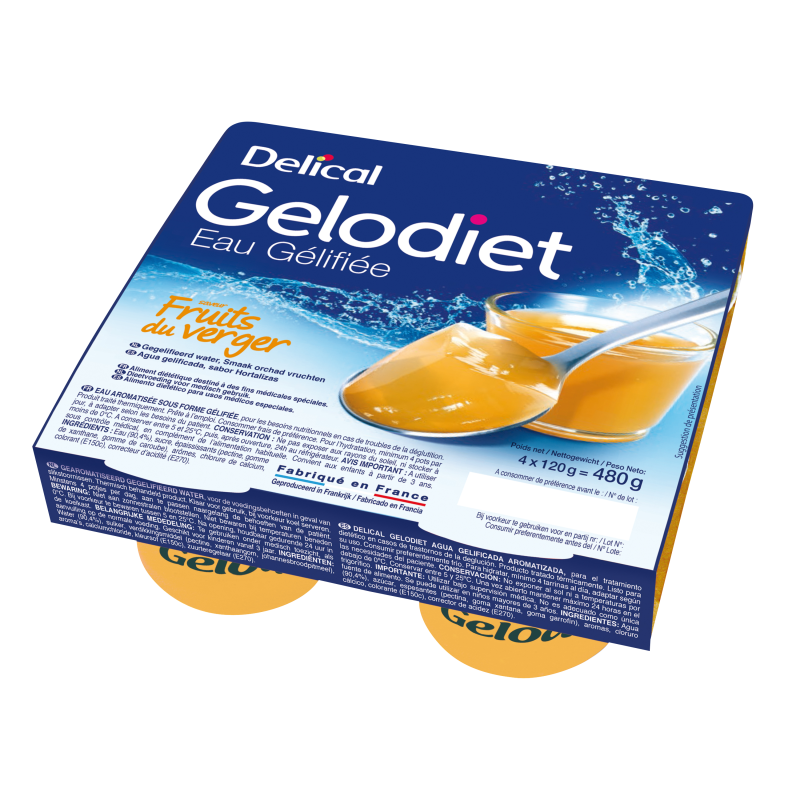 Eau Gélifiée GELODIET Saveur Fruits...