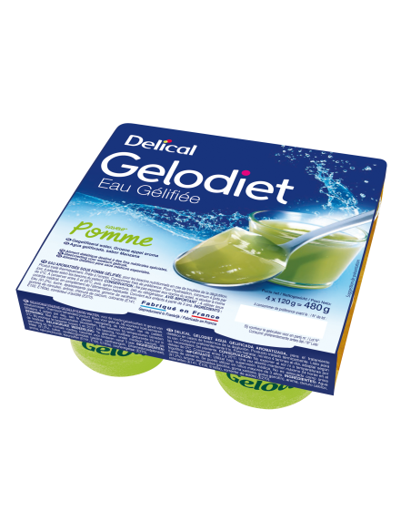 Eau Gélifiée GELODIET Saveur Pomme Verte