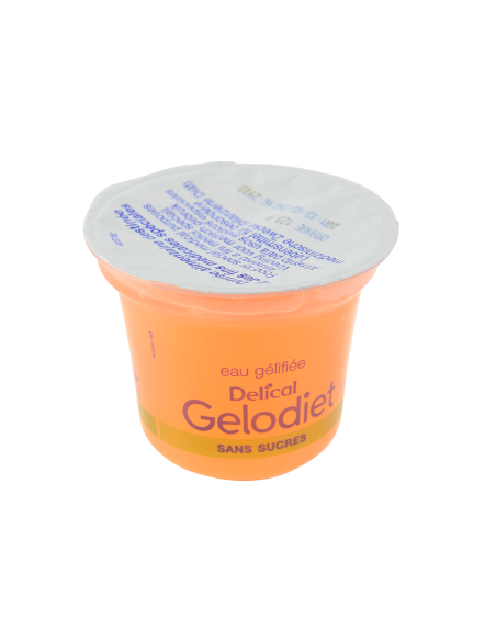 Eau Gélifiée édulcorée GELODIET Saveur Orange