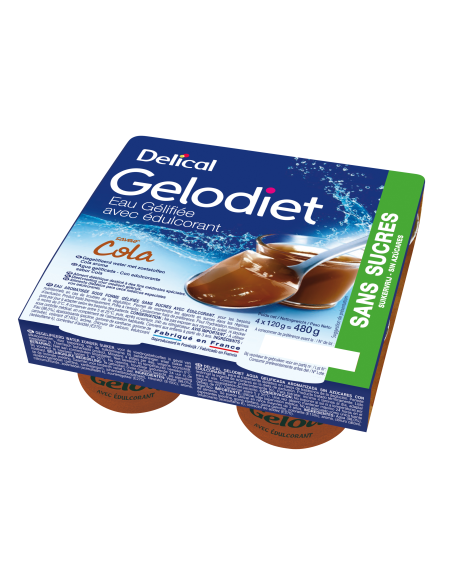 Eau Gélifiée édulcorée GELODIET Saveur Cola