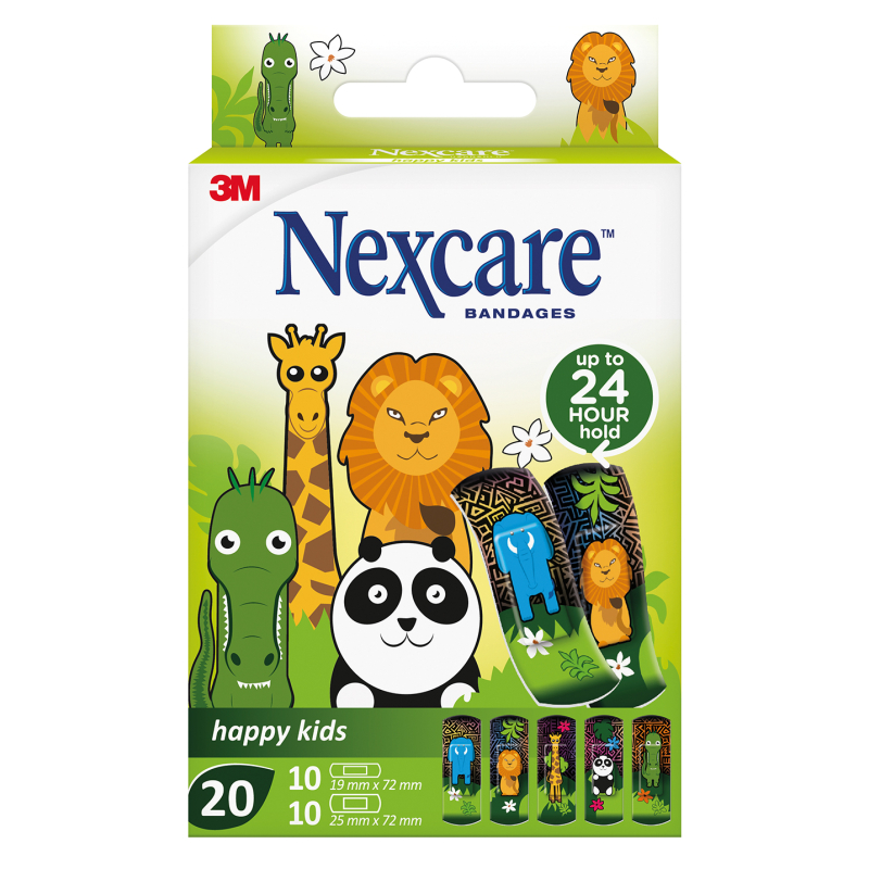 PANSEMENT NEXCARE HAPPY KIDS ANIMAUX...
