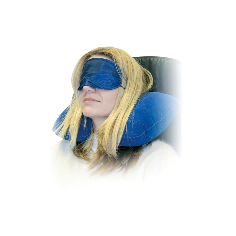 SET VOYAGE OREILLER GONFLABLE + MASQUE