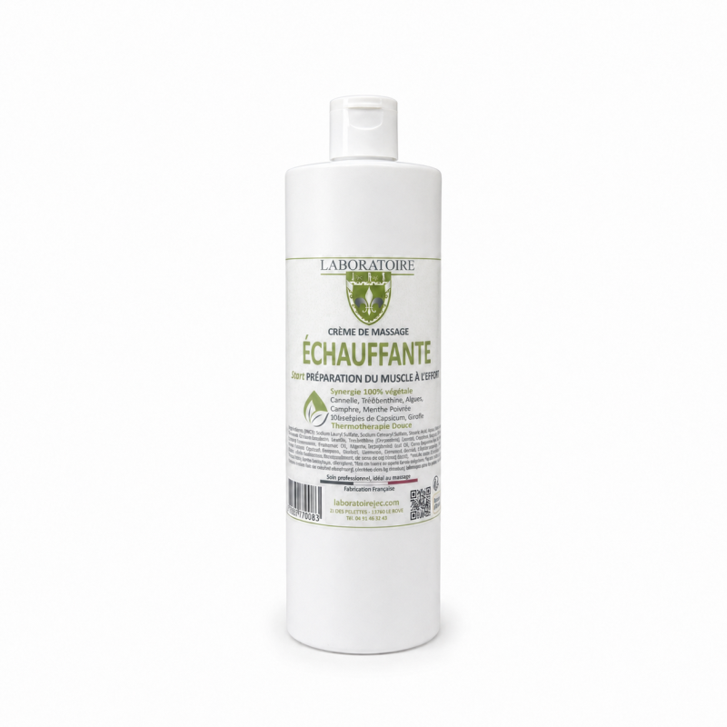 Crème Échauffante - 500 ml flacon