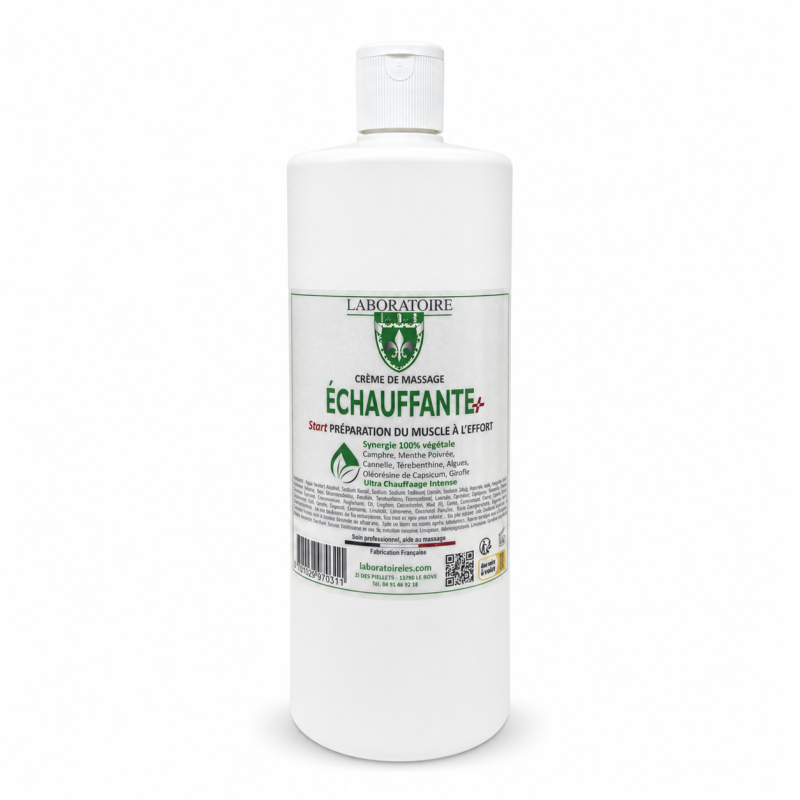 Crème Échauffante Plus + - 1 L flacon