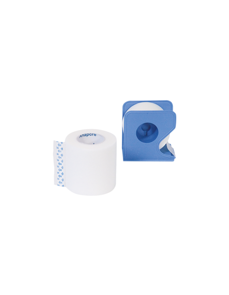 Sparadrap microporeux support non - tissé blanc avec dévidoir LPP ANAPORE 9,14 m x 2,50 cm