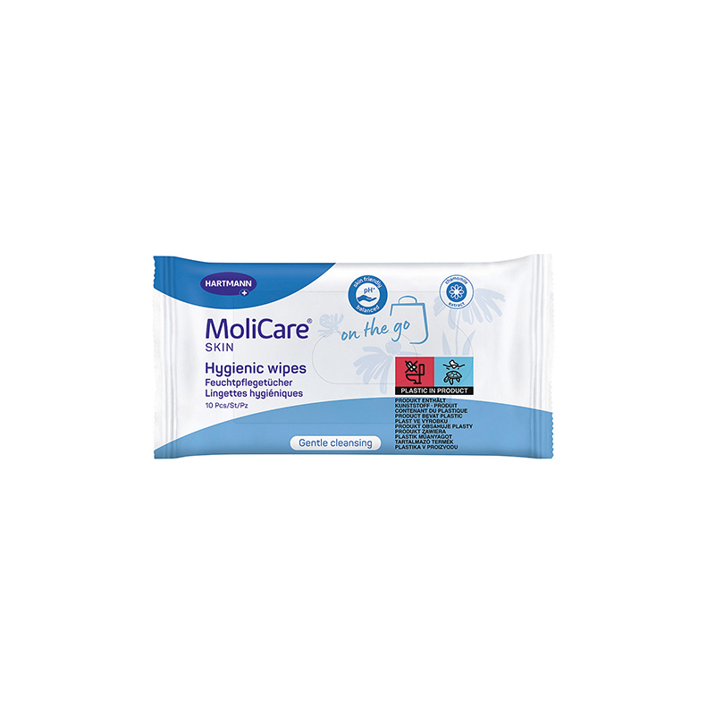 LINGETTE IMPREGNE MOLICARE SKIN X10
