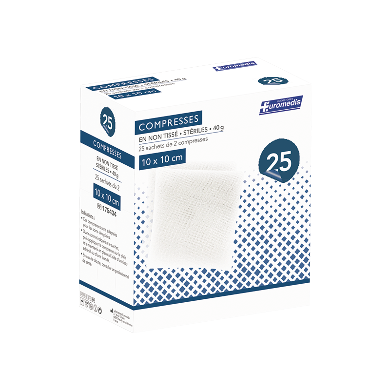 Compresses non tissé stériles LPP 40...