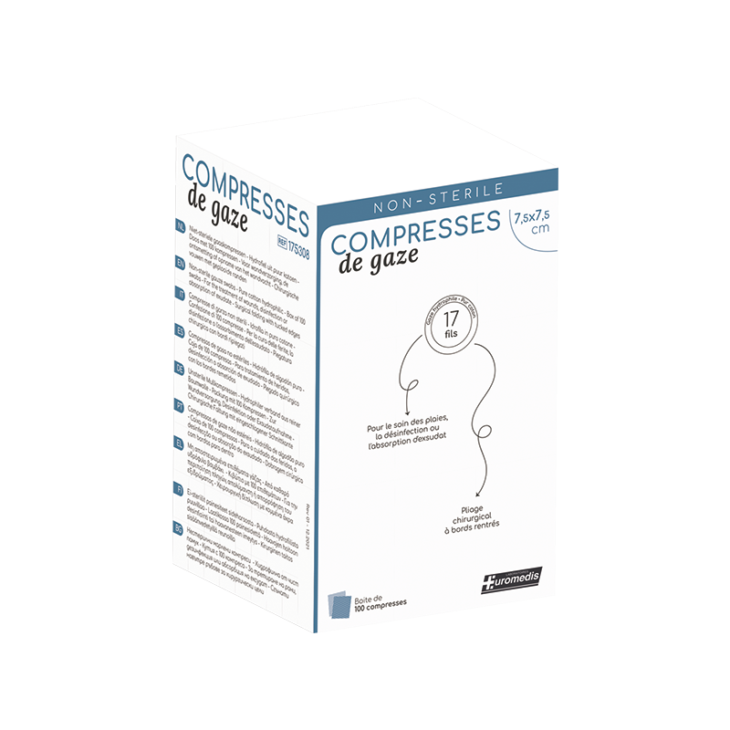 Compresses de gaze non stériles 17...