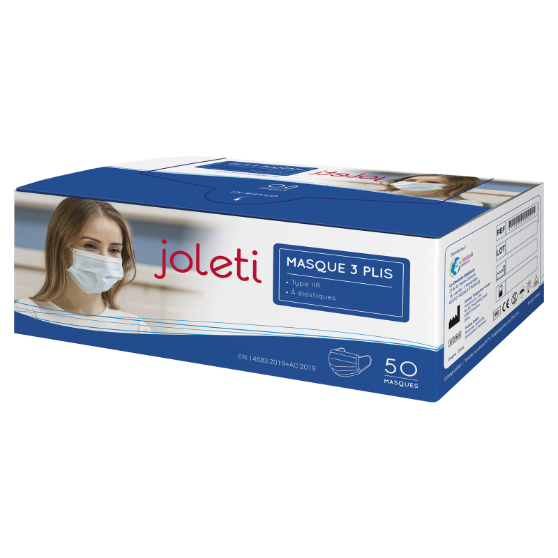 MASQUE 3 PLI BLEU TYPE IIR JOLETI...