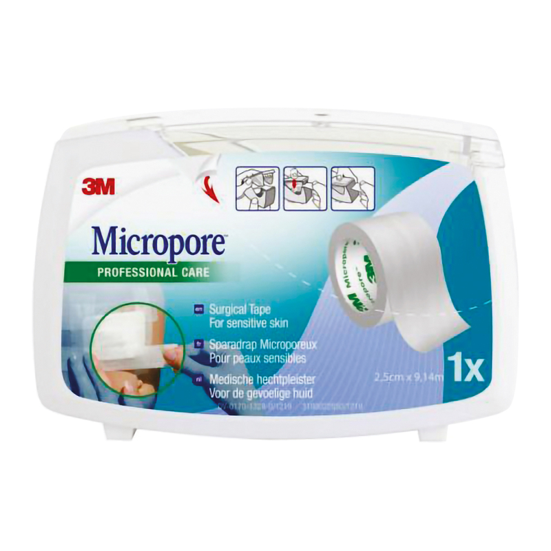 SPARADRAP MICROPORE 2,50CMX9,14M DEV...
