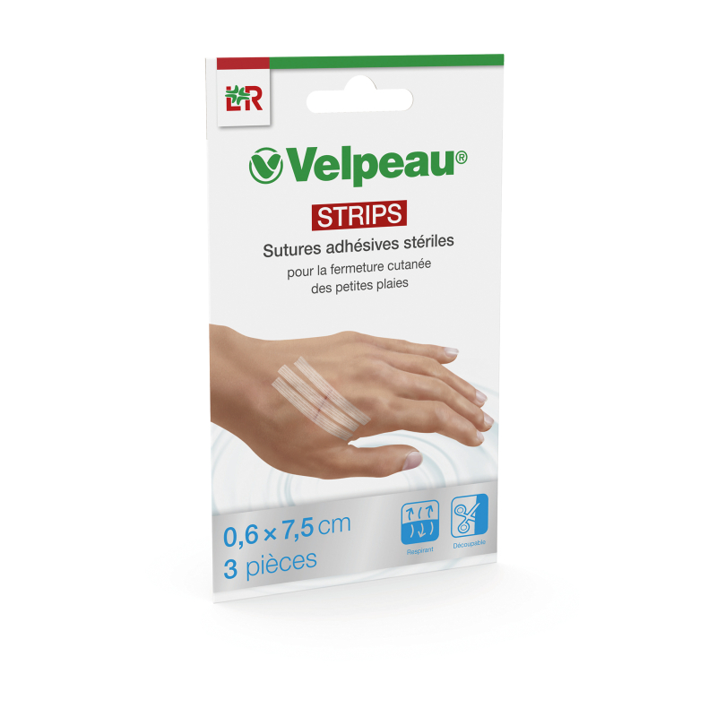 SUTURE VELPEAU STRIP 0,6X7,5CM LPP
