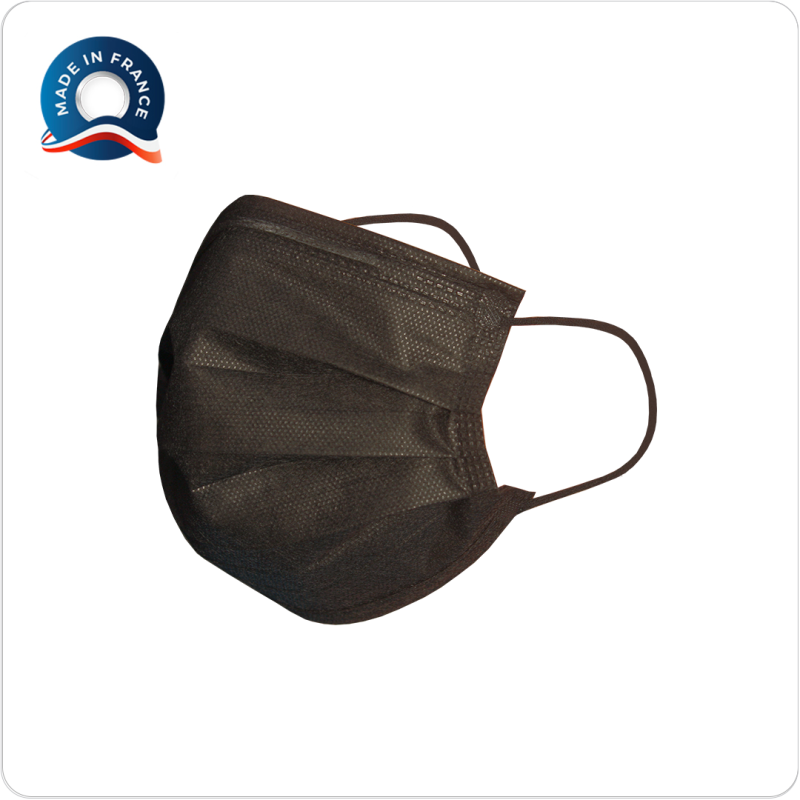 Masque chirurgical Type IIR, Noir,...
