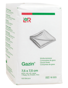 COMPRESSE GAZE NS 7,5X7,5CM...