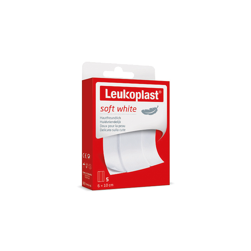 PANSEMENT LEUKOPLAST SOFT WHITE 6CMX10CM