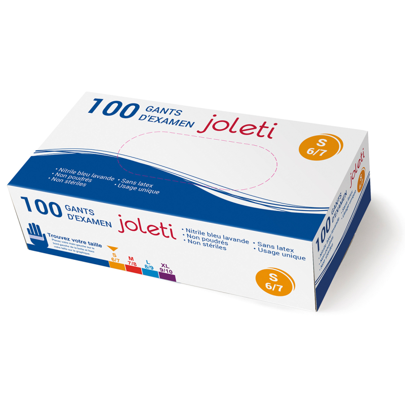 GANT NITRILE NON POUDRE T6/7 JOLETI