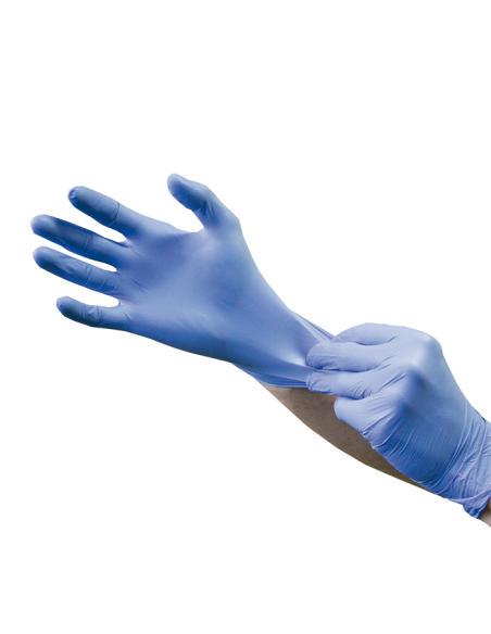 Gant d'examen en nitrile BLEU SENSISKIN sans poudre 240 mm T 7/8 MEDIUM
