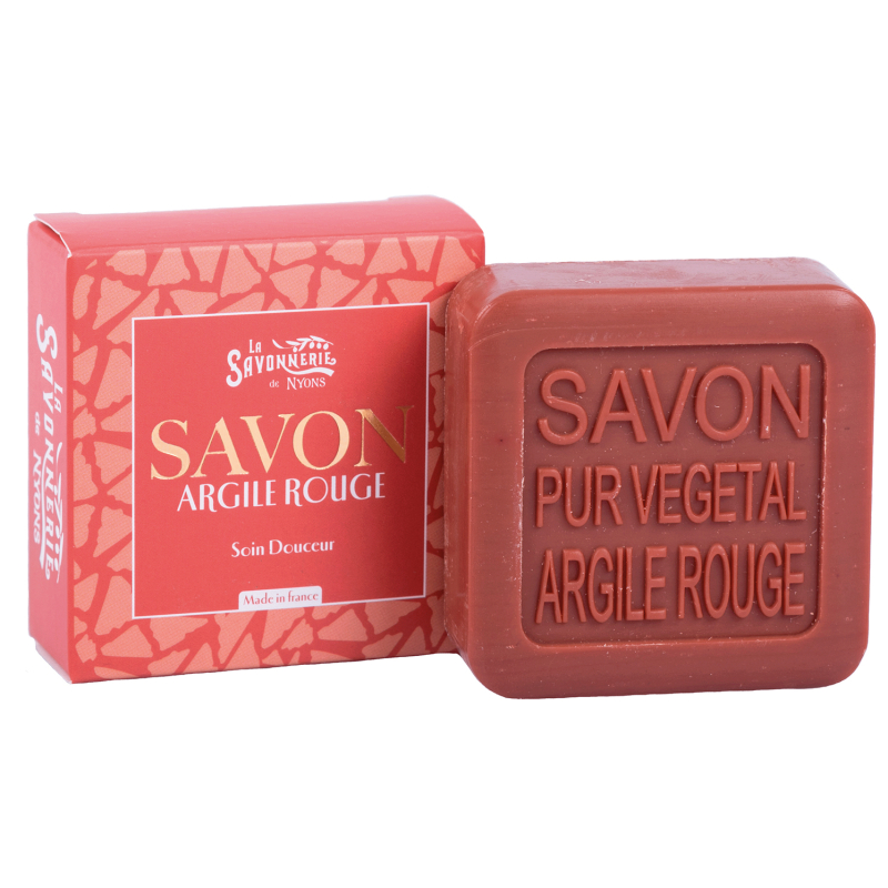 SAVON ARGILE ROUGE ETUI CARTON 100GR