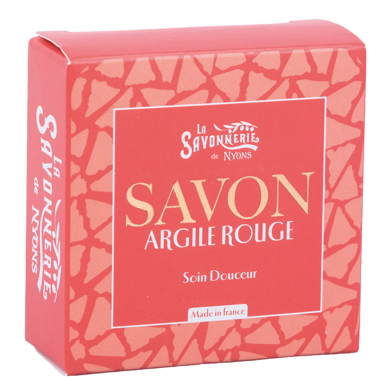 SAVON ARGILE ROUGE ETUI CARTON 100GR