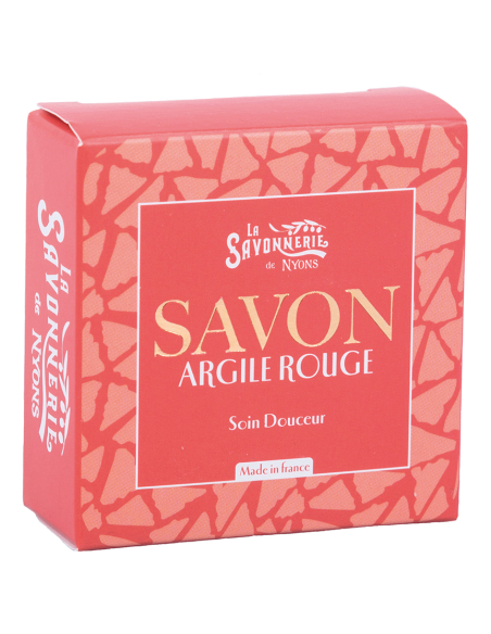 SAVON ARGILE ROUGE ETUI CARTON 100GR