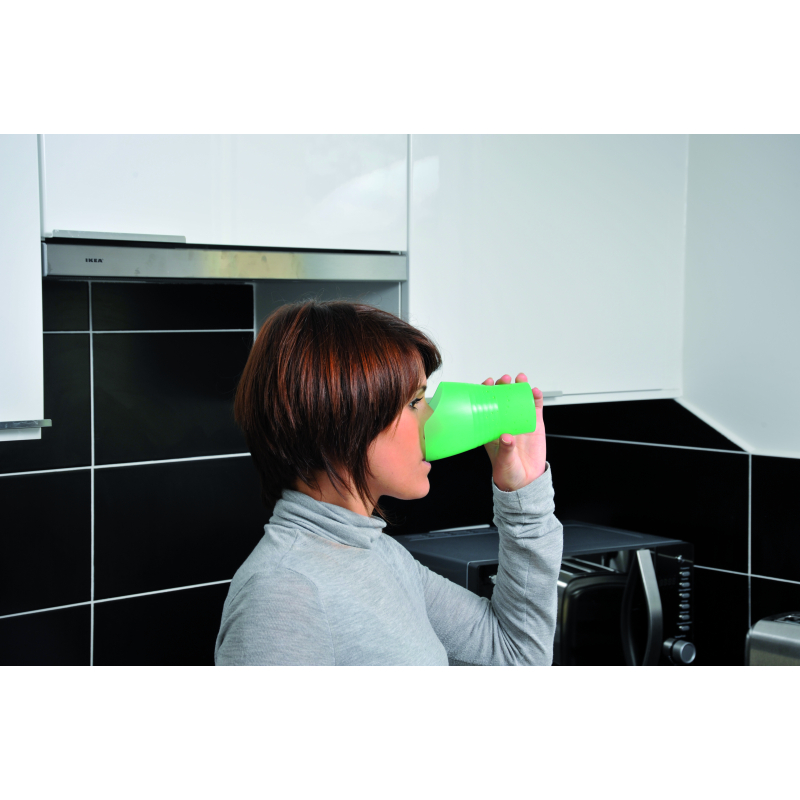 Verre Ergo à découpe nasale vert