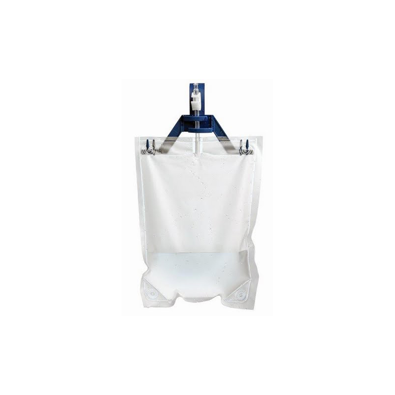 Support pour poche à urine bleu