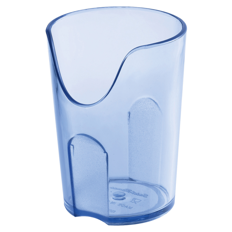 VERRE DECOUPE NASALE BLEU