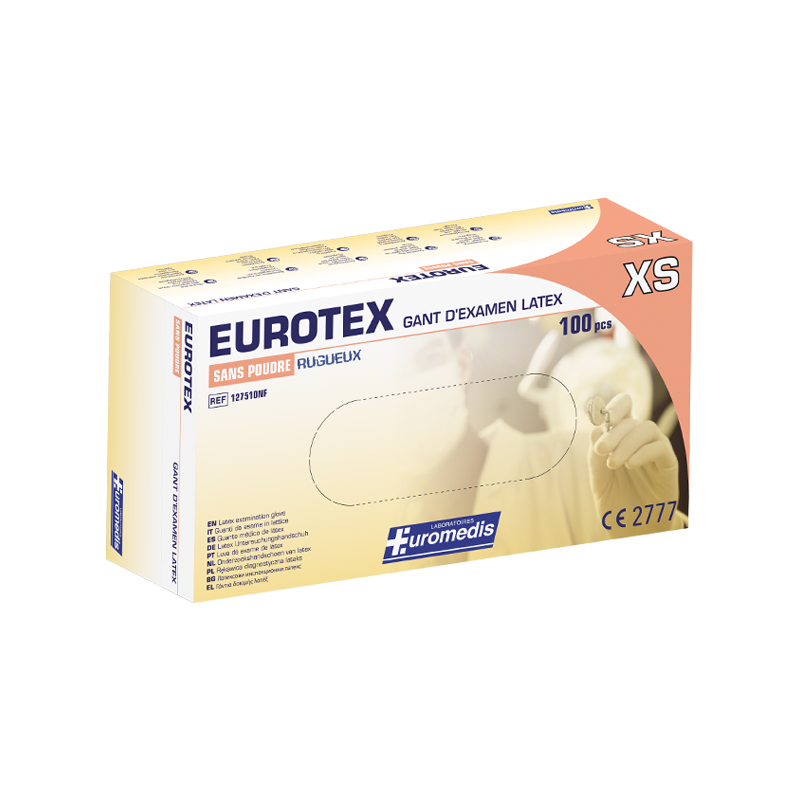 Gant d'examen en latex EUROTEX sans...