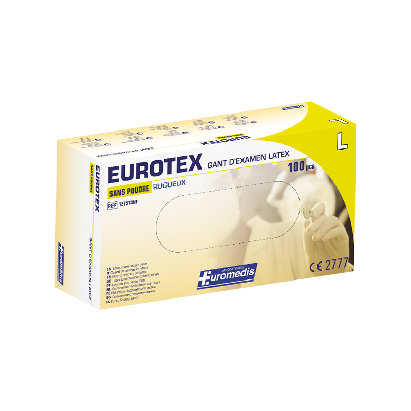 Gant d'examen en latex EUROTEX sans...