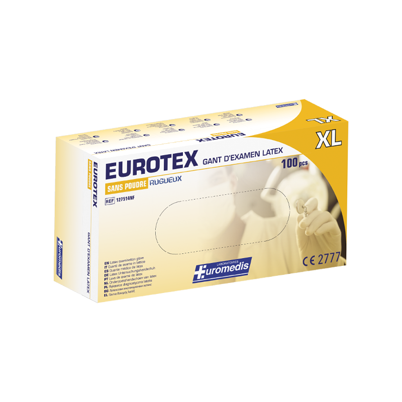 Gant d'examen en latex EUROTEX sans...