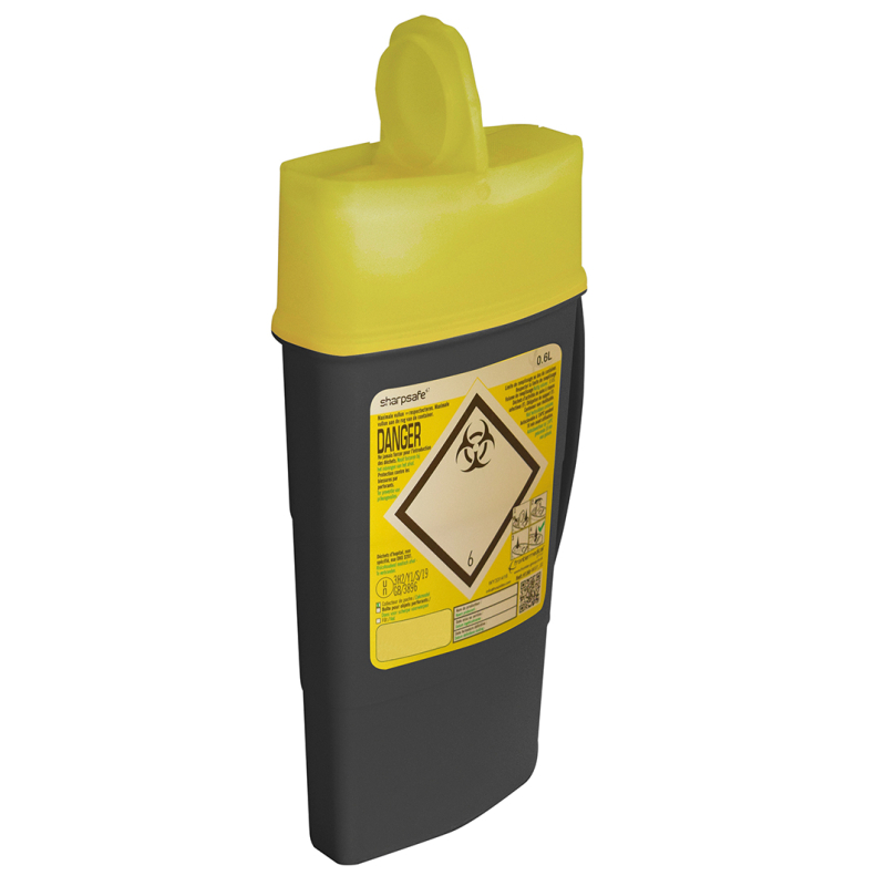 COLLECTEUR DECHET SHARPSAFE 0,6L COMPACT