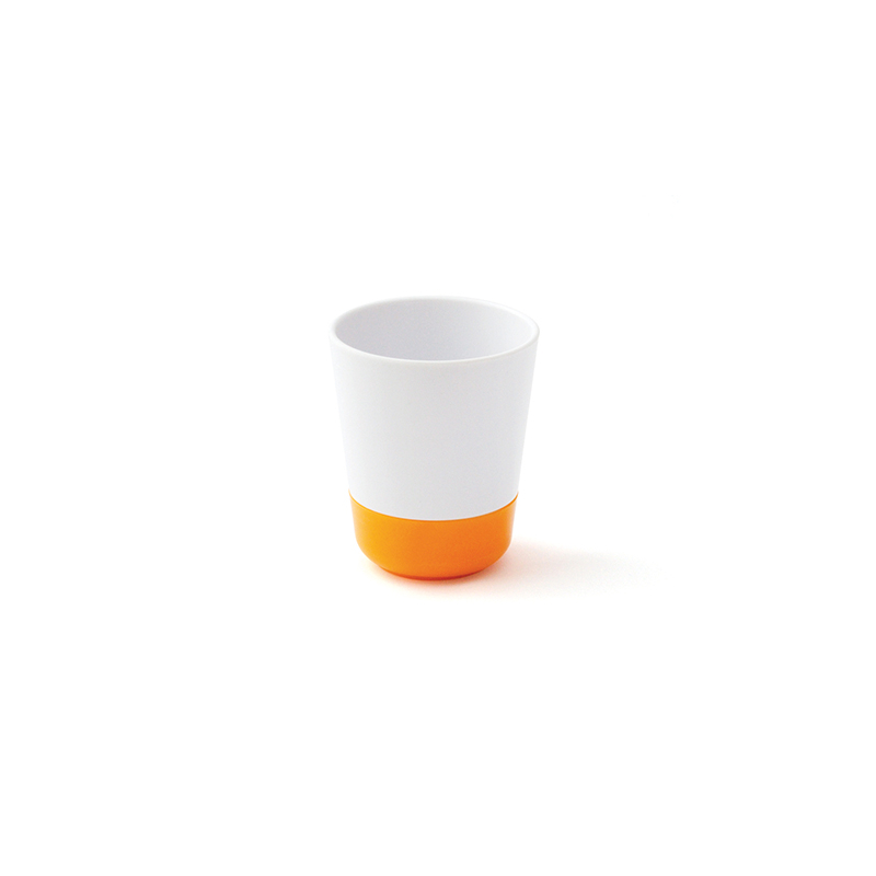 GOBELET ANTIDERAPANT BLANC ORANGE