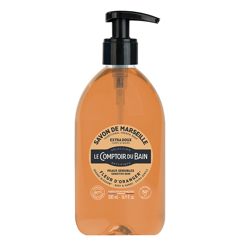 SAVON MARSEILLE FLEUR ORANGER 500ML