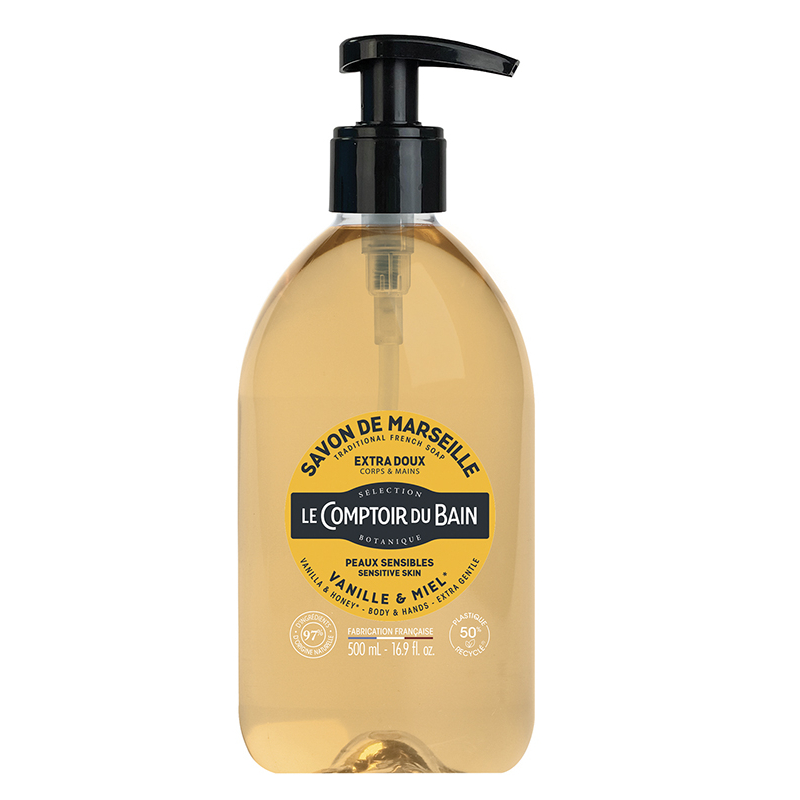 SAVON MARSEILLE VANILLE MIEL 500ML