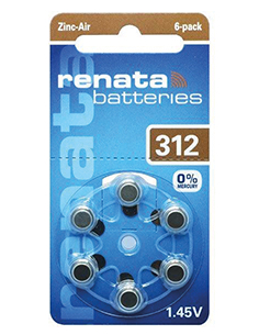 PILE AUDITIVE 312AE 1,45V...
