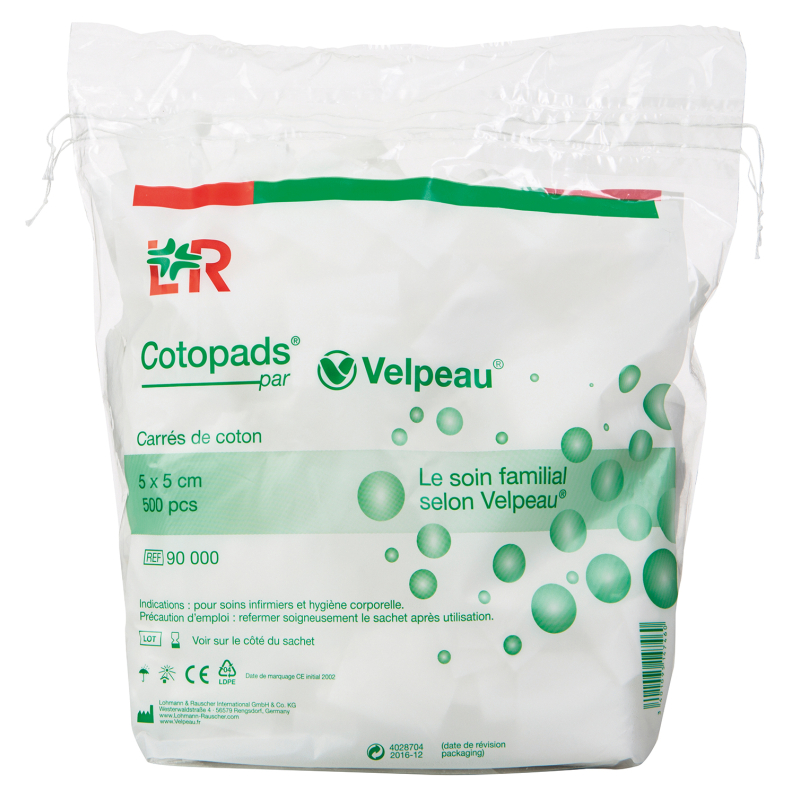 COTON CARRE COTOPADS 5CMX5CM