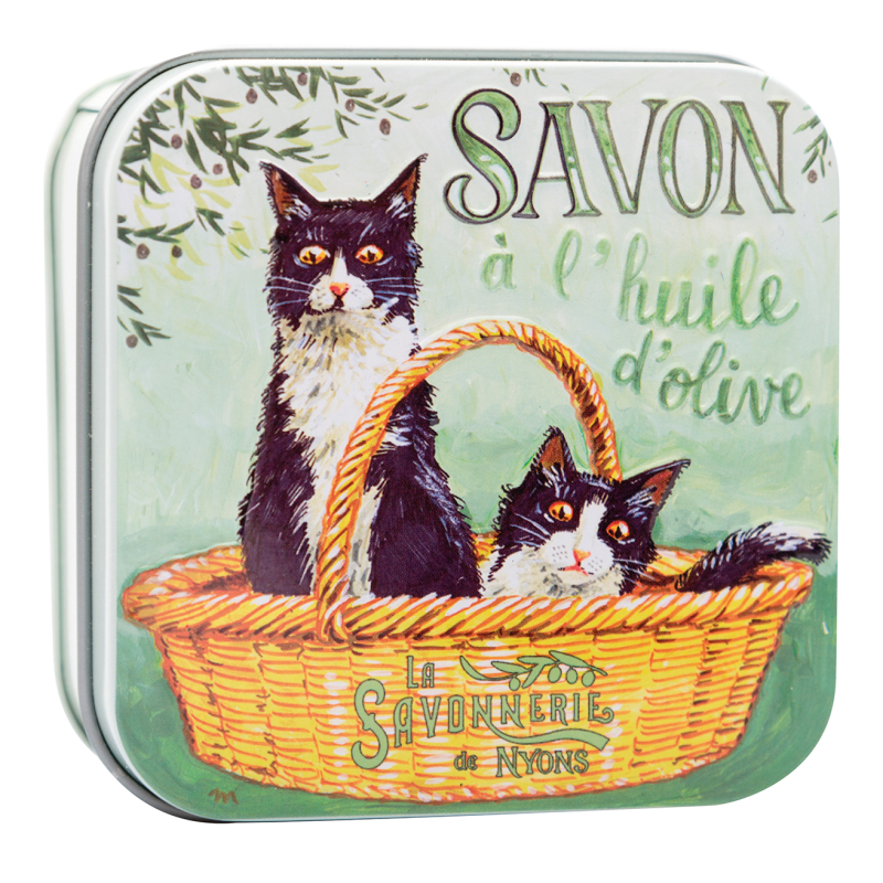 SAVON FLEUR COTON CHAT NOIR BLC BM 100GR