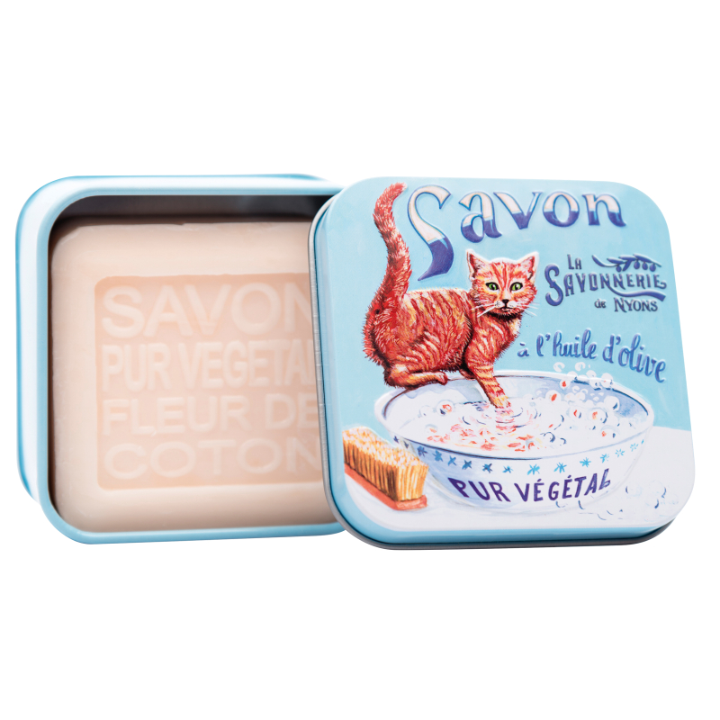 SAVON FLEUR COTON CHAT ROUX BM 100GR